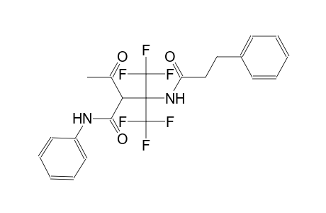 benzenepropanamide, N-[3-oxo-2-[(phenylamino)carbonyl]-1,1-bis(trifluoromethyl)butyl]-
