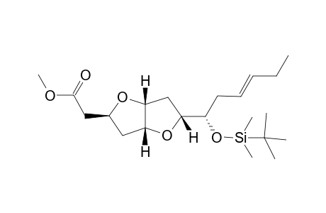 (3aR*,8aR*)-2(R*)-[1(S*)-[[Dimethyl(1,1-dimetrhylethyl)silyl]oxy]-3(E)-hexenyl]-5(S*)-(carbomethoxymethyl)tetrahydrofuro[3,2-b]oxepin