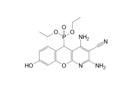 Diethyl (2,4-Diamino-3-cyano-8-hydroxy-5H-chromeno[2,3-b]-pyridin-5-yl)phosphonate