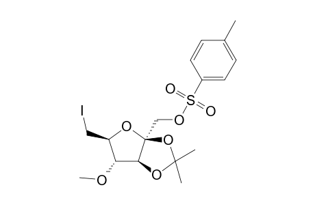 6-Deoxy-6-iodo-2,3-O-isopropylidene-4-O-methyl-1-O-tosyl-.beta.,D-fructofuranose