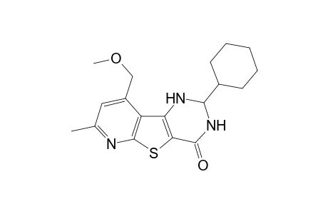 2-Cyclohexyl-9-(methoxymethyl)-7-methyl-2,3-dihydropyrido[3',2':4,5]thieno[3,2-d]pyrimidin-4(1H)-one