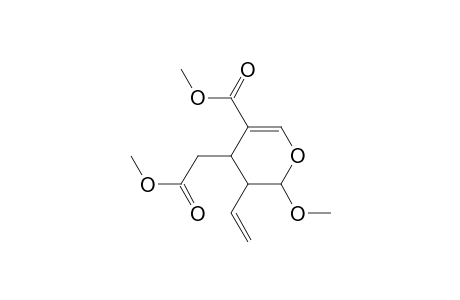 2H-Pyran-4-acetic acid, 3-ethenyl-3,4-dihydro-2-methoxy-5-(methoxycarbonyl)-, methyl ester