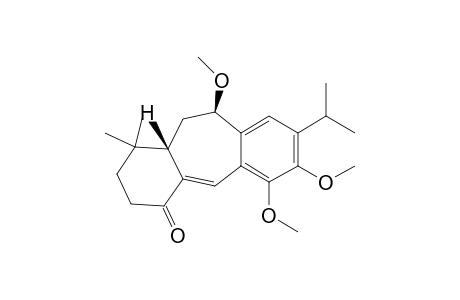 4H-Dibenzo[a,d]cyclohepten-4-one, 1,2,3,10,11,11a-hexahydro-6,7,10-trimethoxy-1,1-dimethyl-8-(1-methylethyl)-, cis-(.+-.)-