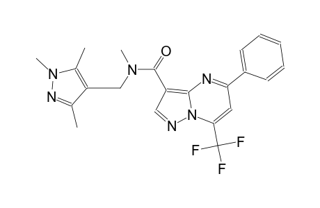N-methyl-5-phenyl-7-(trifluoromethyl)-N-[(1,3,5-trimethyl-1H-pyrazol-4-yl)methyl]pyrazolo[1,5-a]pyrimidine-3-carboxamide