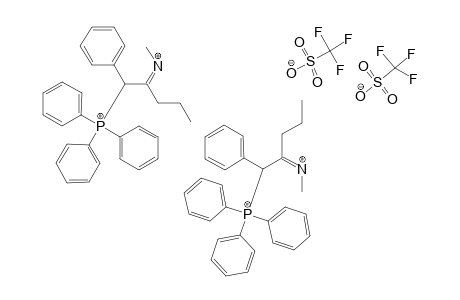 2-METHYLAMINO-1-PHENYL-PENT-1-ENYL-(TRIPHENYL)-PHOSPHONIUM-TRIFLUOROMETHANESULFONATE;ISOMER-1(E,Z/Z,Z)