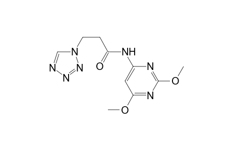 1H-1,2,3,4-Tetrazole-1-propanamide, N-(2,6-dimethoxy-4-pyrimidinyl)-