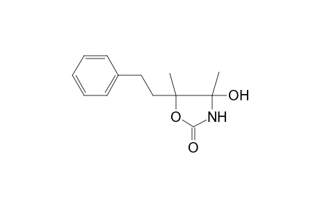 4-Hydroxy-4,5-dimethyl-5-(2-phenylethyl)-1,3-oxazolidin-2-one