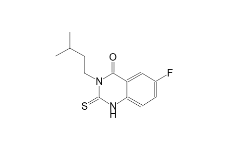 4(1H)-quinazolinone, 6-fluoro-2,3-dihydro-3-(3-methylbutyl)-2-thioxo-