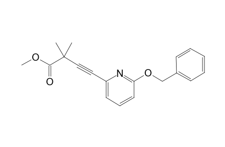Methyl 2,2-Dimethyl-4-[(2-benzyloxy)-6-pyridy)]-3-butynoate