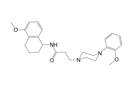 N-(5-Methoxy-1,2,3,4-tetrahydronaphthalene-1-yl)-4-(2-methoxyphenyl)piperinopropanamide
