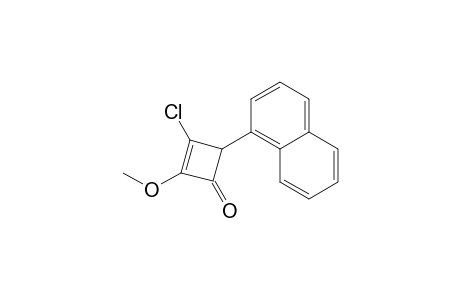 3-Chloranyl-2-methoxy-4-naphthalen-1-yl-cyclobut-2-en-1-one