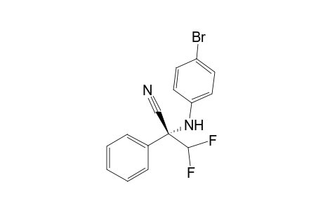 (R)-2-((4-bromophenyl)amino)-3,3-difluoro-2-phenylpropanenitrile