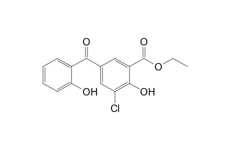 Ethyl 3-chloro-2-hydroxy-5-(2'-hydroxybenzoyl)-benzoate