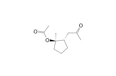 (1R*,2S*)-1-Methyl-2-(2-oxopropyl)cyclopentan-1-ol Acetate