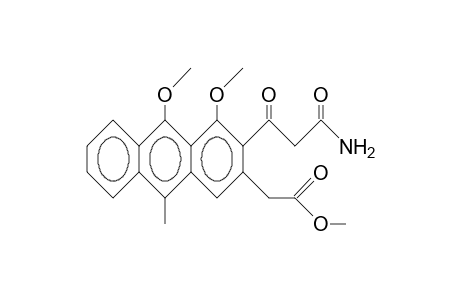 2-(3-Amino-1,3-dioxy-propyl)-1,9-dimethoxy-10-methyl-anthracene 3-(acetic acid, methyl ester)