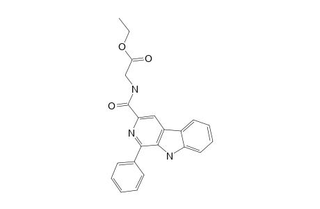 N-(1-PHENYL-BETA-CARBOLINE-3-CARBONYL)-GLYCINE-ETHYLESTER