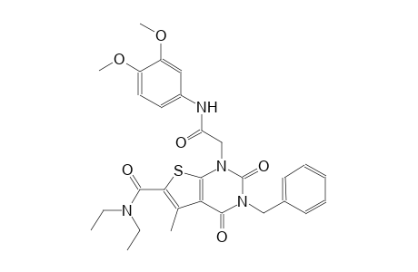 thieno[2,3-d]pyrimidine-1-acetamide, 6-[(diethylamino)carbonyl]-N-(3,4-dimethoxyphenyl)-1,2,3,4-tetrahydro-5-methyl-2,4-dioxo-3-(phenylmethyl)-