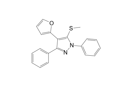 4-(Furan-2-yl)-5-(methylthio)-1,3-diphenyl-1H-pyrazole