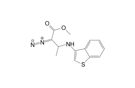 Butanoic acid, 3-(benzo[b]thien-3-ylamino)-2-diazo-, methyl ester