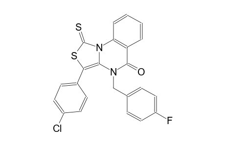 thiazolo[3,4-a]quinazolin-5(4H)-one, 3-(4-chlorophenyl)-4-[(4-fluorophenyl)methyl]-1-thioxo-