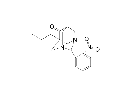 1,3-Diazatricyclo[3.3.1.1(3,7)]decan-6-one, 5-methyl-2-(2-nitrophenyl)-7-propyl-