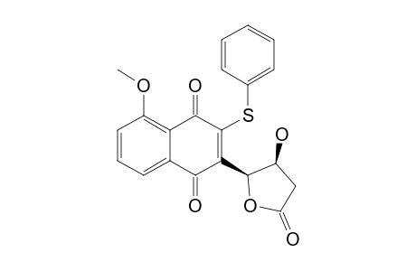 (4R*,5R*)-5-(5-Methoxy-1,4-dioxo-3-phenylsulfanyl-1,4-dihydro-2-naphthyl)-4-hydroxytetrahydrofuran-2-one