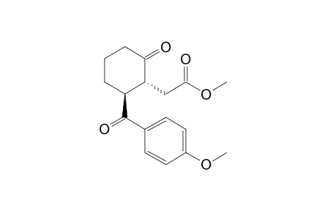 (S,R)-Methyl 3-(4'-methoxybenzoyl)cyclohexanone-2-acetate