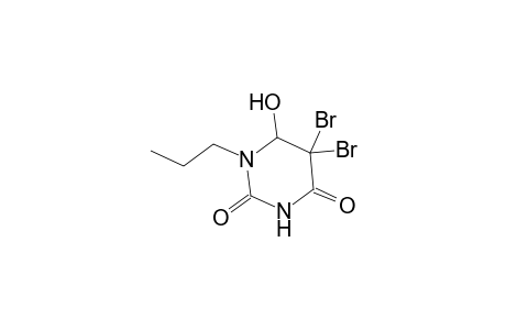 5,5-Dibromo-6-hydroxy-1-propyldihydro-2,4(1H,3H)-pyrimidinedione