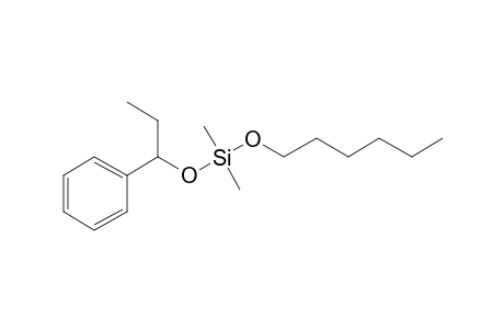 Silane, dimethyl(1-phenylpropoxy)hexyloxy-