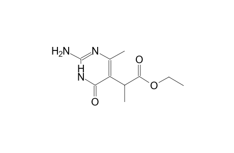 ethyl 2-(2-amino-4-methyl-6-oxo-1,6-dihydro-5-pyrimidinyl)propanoate