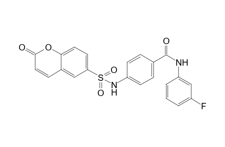 Benzamide, N-(3-fluorophenyl)-4-[[(2-oxo-2H-1-benzopyran-6-yl)sulfonyl]amino]-