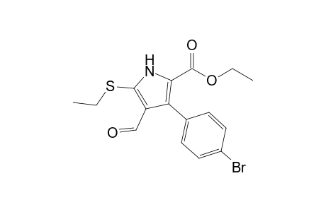 Ethyl 3-(4-bromophenyl)-4-formyl-5-(ethylsulfanyl)-1H-pyrrole-2-carboxylate