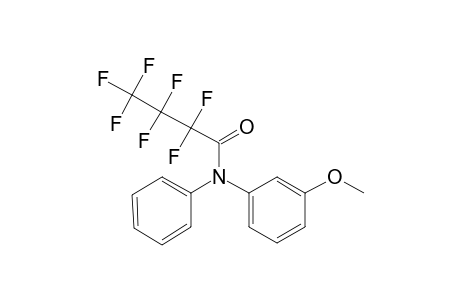 3-Methoxydiphenylamine, N-heptafluorobutyryl-