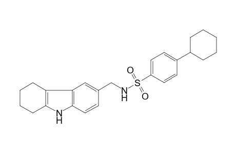 4-Cyclohexyl-N-(2,3,4,9-tetrahydro-1H-carbazol-6-ylmethyl)benzenesulfonamide