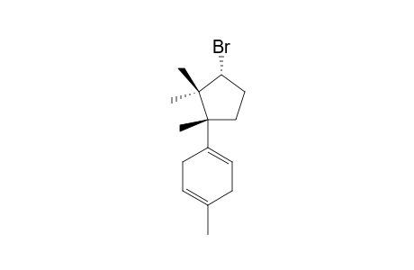 (1R*,3S*)-3-BROMO-1,2,2-TRIMETHYL-1-(4'-METHYLCYCLOHEXA-1',4'-DIEN)-CYCLOPENTANE