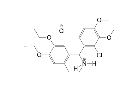 isoquinolinium, 1-(2-chloro-3,4-dimethoxyphenyl)-6,7-diethoxy-1,2,3,4-tetrahydro-, chloride