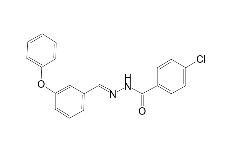Benzhydrazide, 4-chloro-N2-(3-phenoxybenzylideno)-
