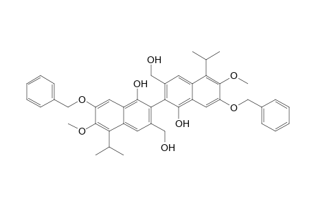 [2,2'-Binaphthalene]-3,3'-dimethanol, 1,1'-dihydroxy-6,6'-dimethoxy-5,5'-bis(1-methylethyl)-7,7'-bis(phenylmethoxy)-