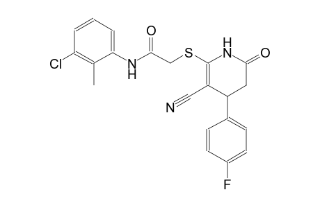 acetamide, N-(3-chloro-2-methylphenyl)-2-[[3-cyano-4-(4-fluorophenyl)-1,4,5,6-tetrahydro-6-oxo-2-pyridinyl]thio]-