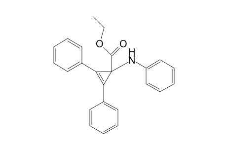 2-Cyclopropene-1-carboxylic acid, 2,3-diphenyl-1-(phenylamino)-, ethyl ester