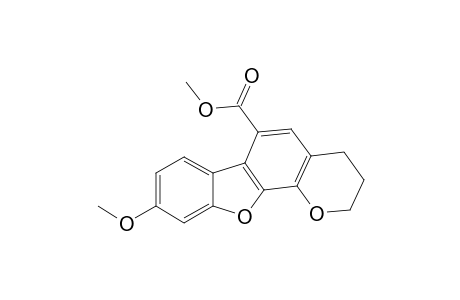9-Methoxy-3,4-dihydro-2H-benzofuro[3,2-h]chromene-6-carboxylic acid methyl ester