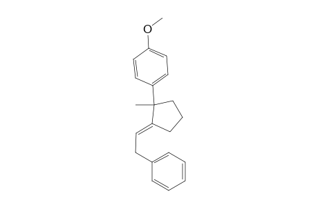 (E)-1-methoxy- 4-(1-methyl-2-(2-phenylethylidene)cyclopentyl)benzene