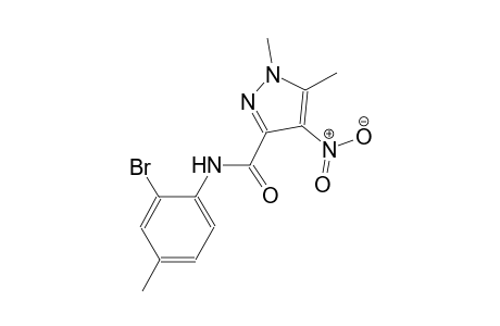 N-(2-bromo-4-methylphenyl)-1,5-dimethyl-4-nitro-1H-pyrazole-3-carboxamide