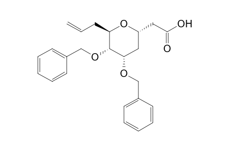 (2S.4S.5S,6R)-(6-Allyl-4,5-bis(benzyloxytetrahydropyran-2-yl)acetic acid