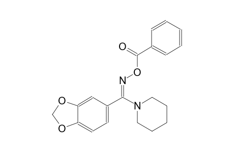 1-{(Z)-1,3-benzodioxol-5-yl[(benzoyloxy)imino]methyl}piperidine