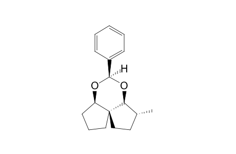 (+-)-(3aRS,5RS,6aSR,7RS,9aSR)-7-Methyl-5-phenyloctahydrodicyclopenta[d,e][1,3]dioxine