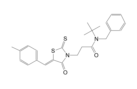 N-benzyl-N-(tert-butyl)-3-[(5Z)-5-(4-methylbenzylidene)-4-oxo-2-thioxo-1,3-thiazolidin-3-yl]propanamide