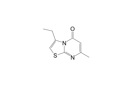 5H-Thiazolo[3,2-a]pyrimidin-5-one, 3-ethyl-7-methyl-