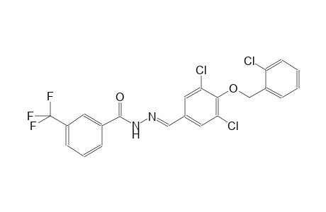 N'-((E)-{3,5-dichloro-4-[(2-chlorobenzyl)oxy]phenyl}methylidene)-3-(trifluoromethyl)benzohydrazide