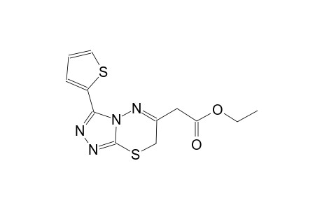 7H-[1,2,4]triazolo[3,4-b][1,3,4]thiadiazine-6-acetic acid, 3-(2-thienyl)-, ethyl ester